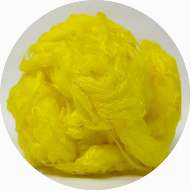 1.4D 38 мм бамбуковое сырье волокно окрашенное для валяния