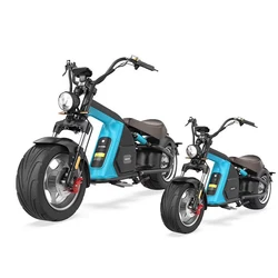 China 60V 12AH 1500W  2 Wheel Adult Electric Scooter City Coco off road powerful Fat Tyre