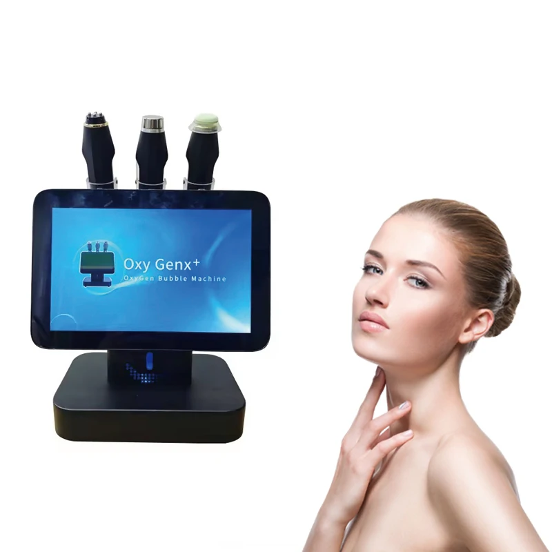 Wholesales oxygen bubble facial cleaning skin tightening with 3 handles water oxygen skin care facial beauty instrument
