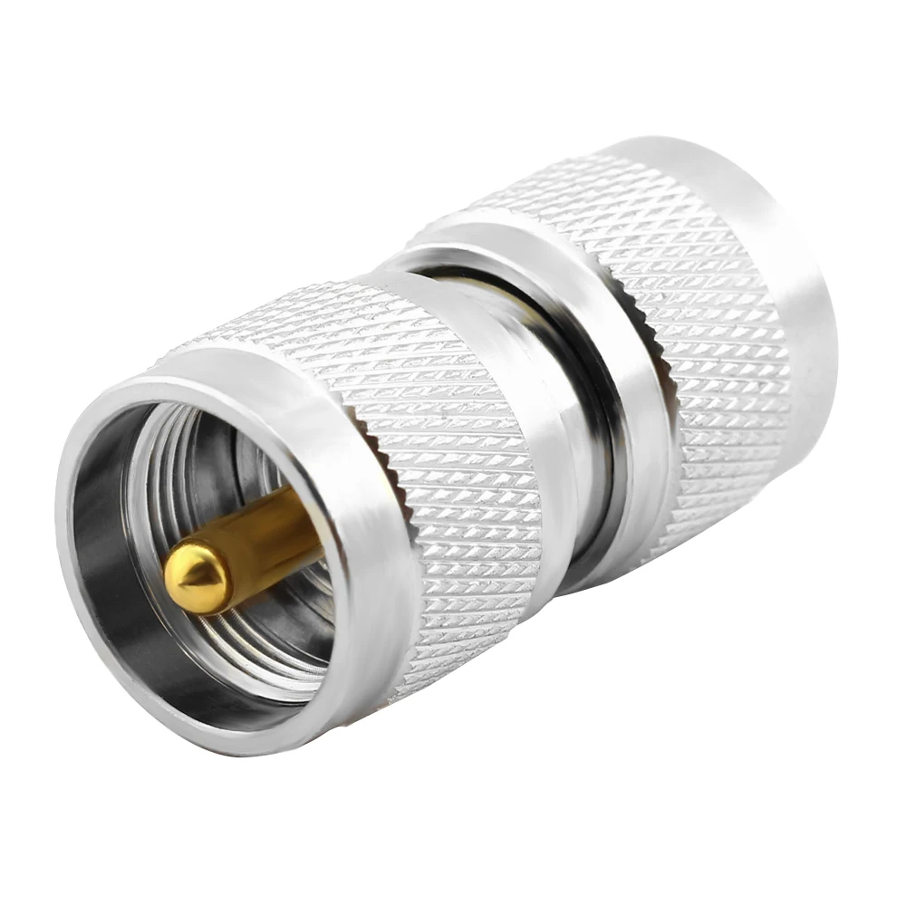 UHFConnector Male to Male Coupler Used for Antennas Broadcast Radios Coaxial Cable LAN Devices CCTV  Microwave Applications
