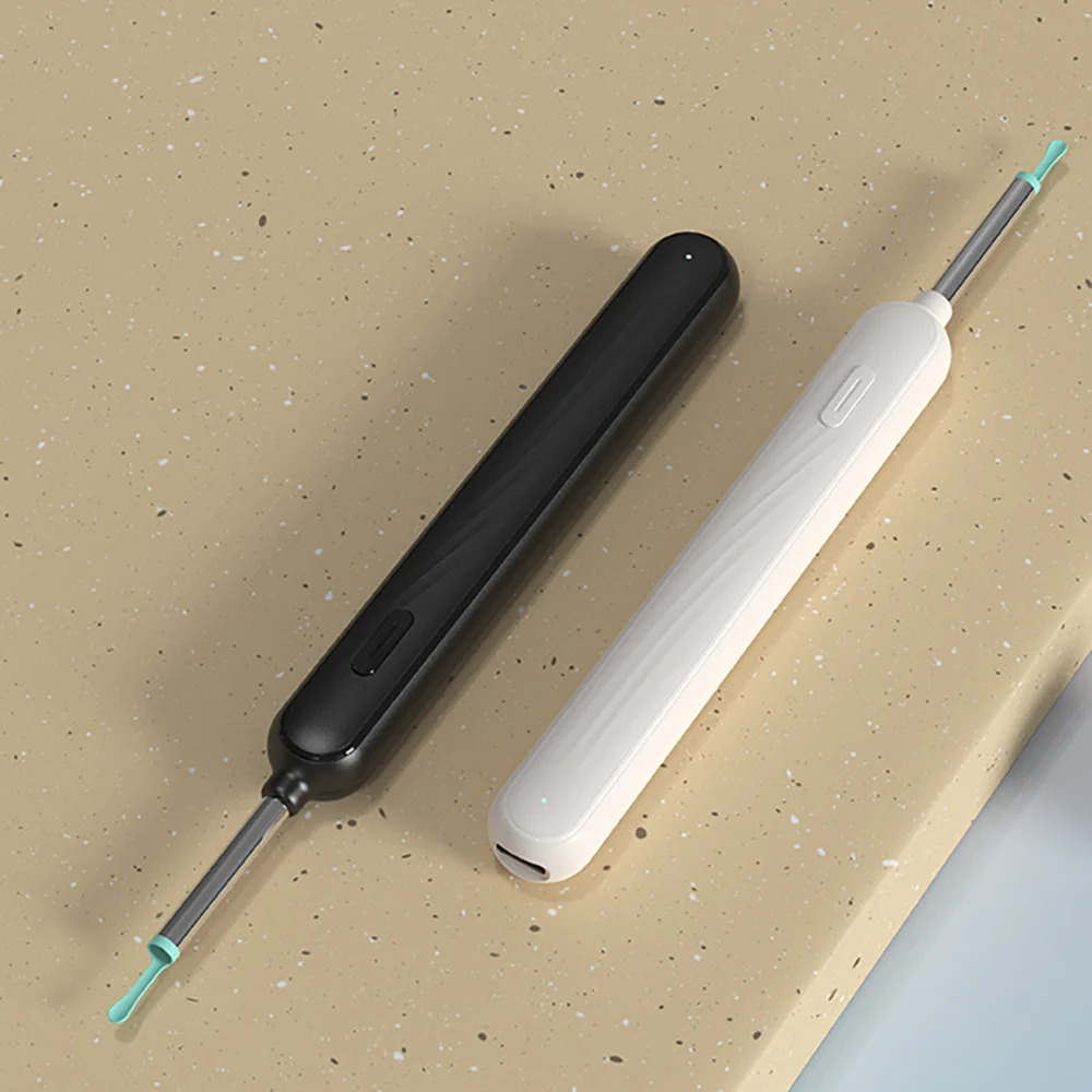 Customized New Decompressor Electric Visualization Ear Picking Tools: Smart Temperature Control Silicone Massage Ear Scoop