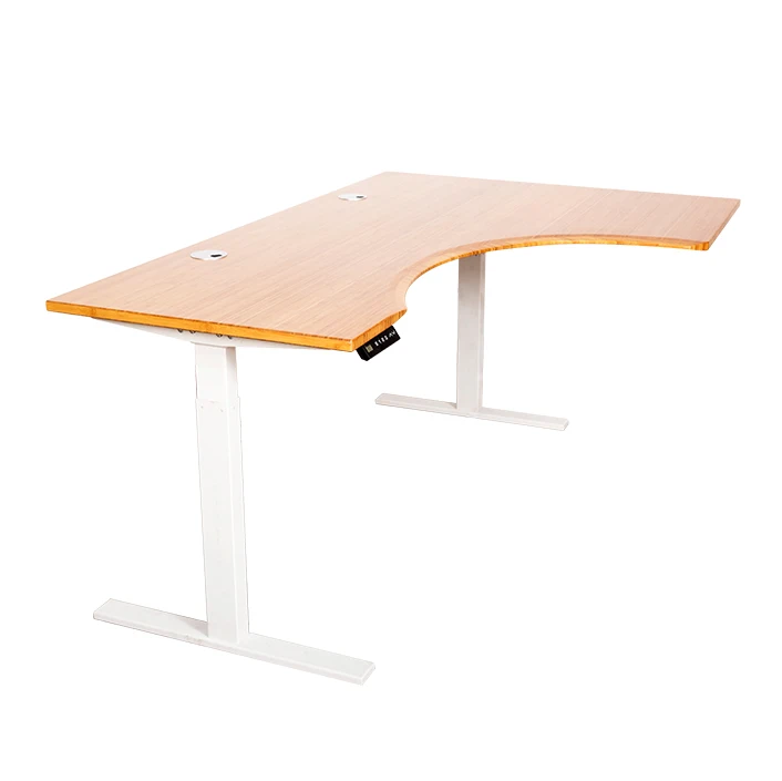 lift top bamboo table Eco-friendly bamboo desktop with height Adjustable Lifting Frame Bamboo desk For Office Home