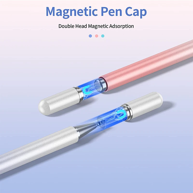 Capacitive Replacement Tip Pencil Pen Disc Rubber Tip Fine Point Passive Writing Touch Screen Stylus Pen With Tips