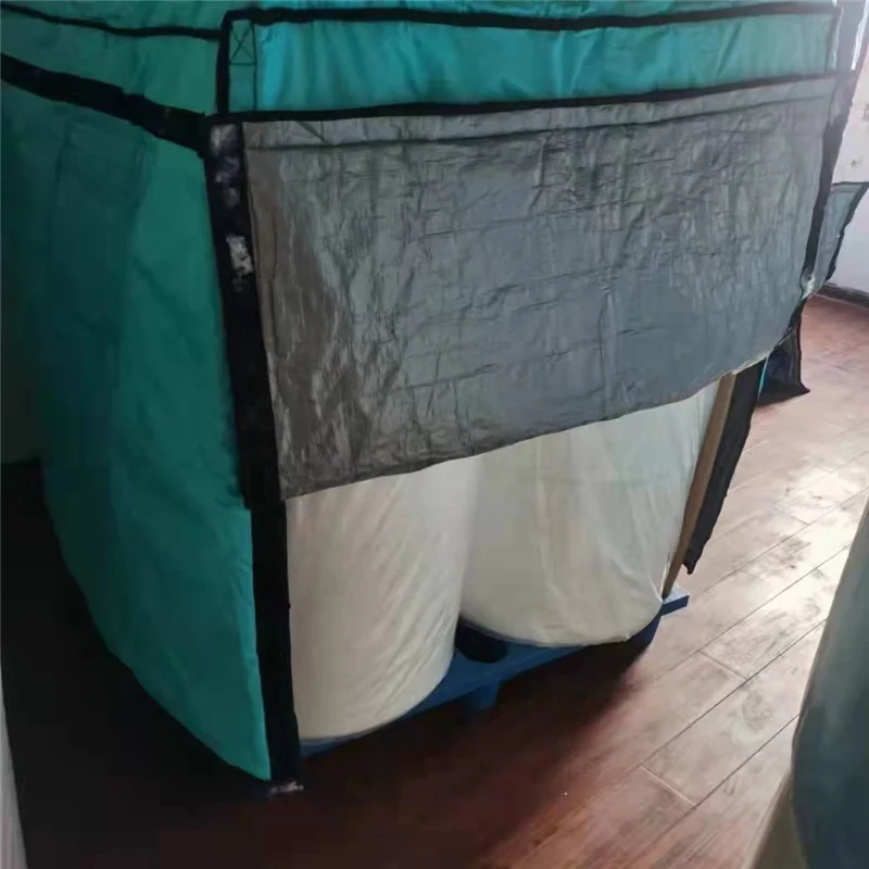 heavy duty insulated thermal pallet cover for cold chains logistics food transportation and distributions