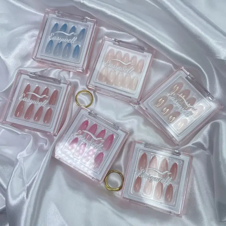 Fashion trending luxury  Nails custom press on nails packaging private label false nails