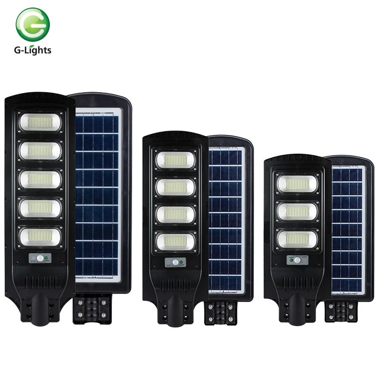 G-огни низкая цена Ip65 Водонепроницаемый Открытый 60w 120w 180w 240w 300w Интегрированный All In One Солнечный светодиодный уличный