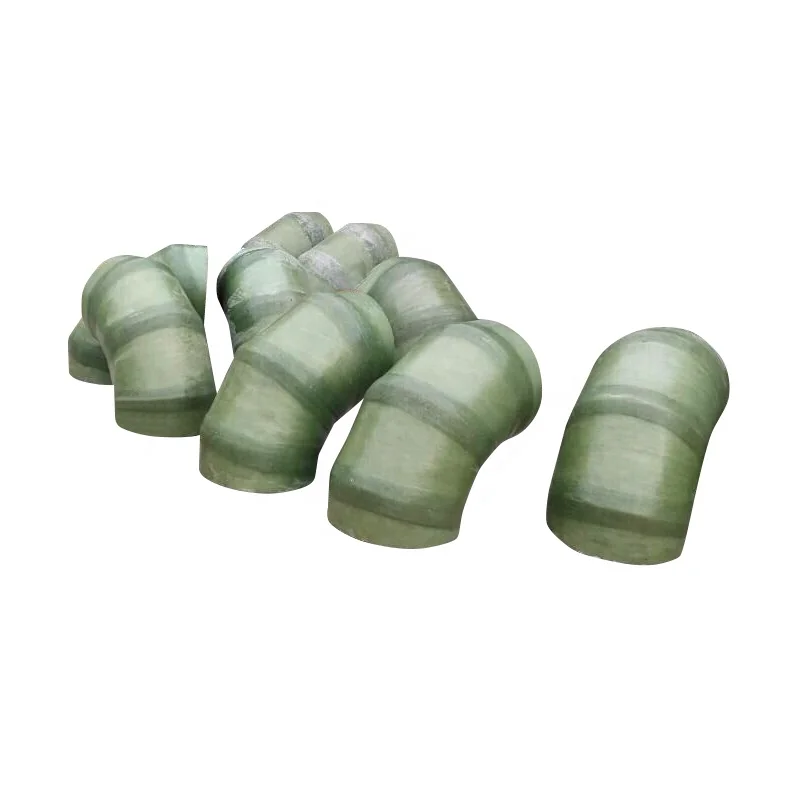 Fiberglass short pipe with flange