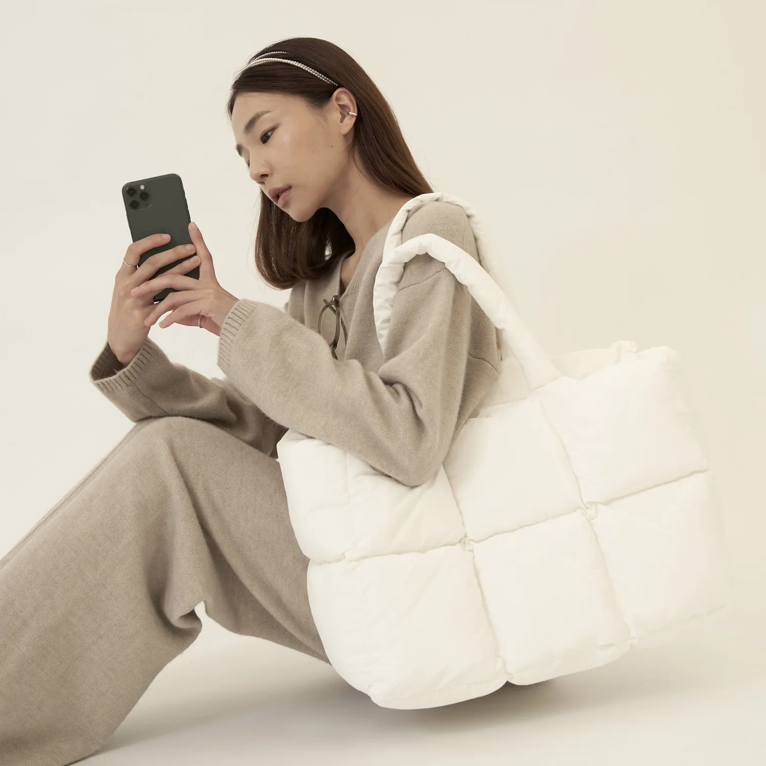 New customized fashion designer Leisure Fluffy Shoulder Bags puffer bag Women tote bag puffer handbags for women