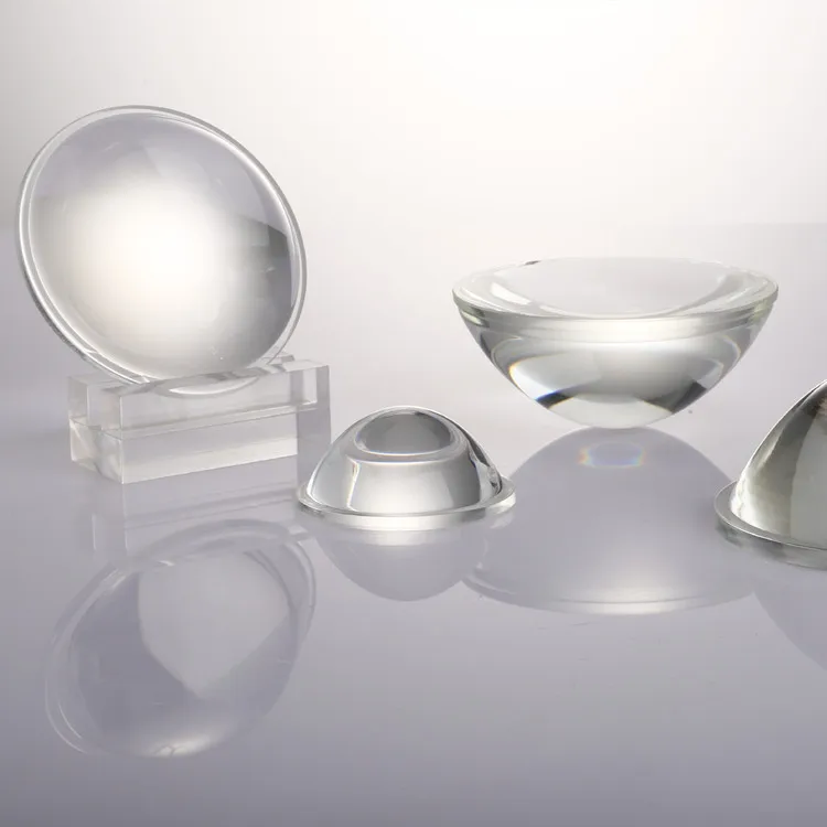 Borosilicate B270 BK7 Mold Pressed Plano Convex LED Optical Glass Lens