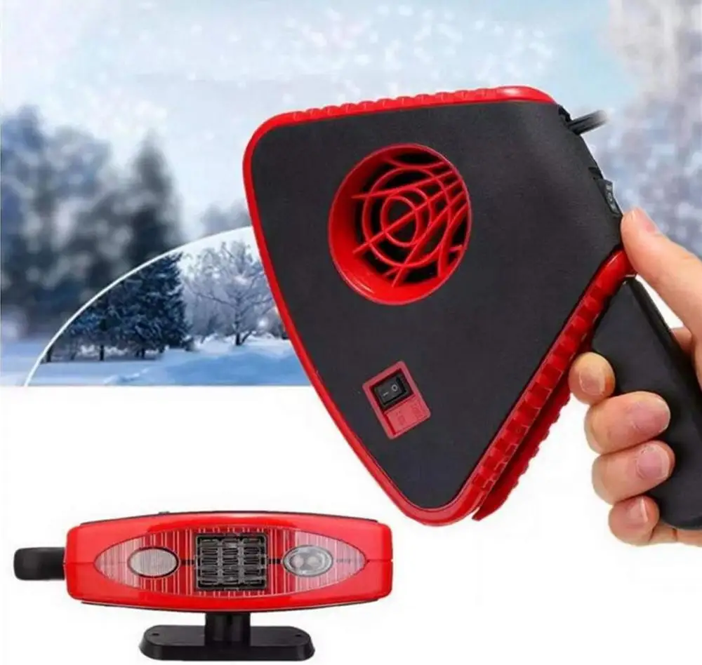 Стекло для защиты от ветра, автомобильный обогреватель портативный автомобильный обогреватель подушка безопасности-12V для грузовых автомобилей, тепла вентилятор охлаждения 150W 3-сетевую розетку в прикуриватель