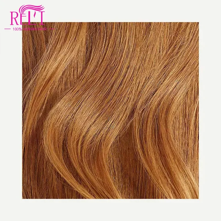 Ruili hair easy cool hairstyle why is my hair falling out Natural Red  color Ponytail  clip in bangs human hair