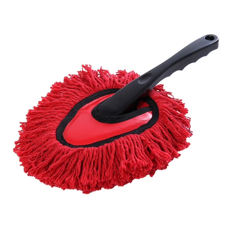 Factory wholesale detachable tassel triangle car with cotton thread duste car mop