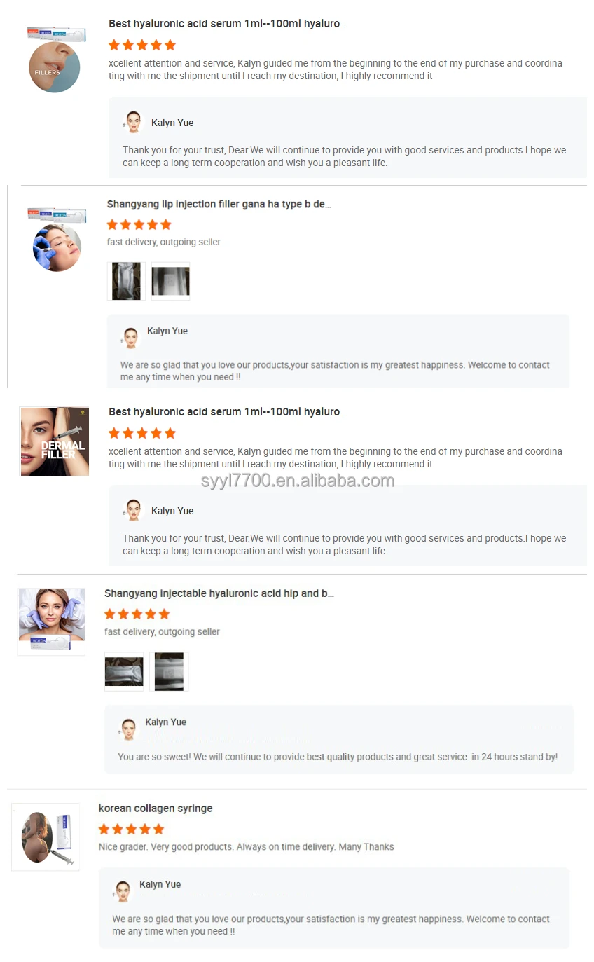 REJEON Original manufacturer supply 100% pure injectable Hyaluronic Acid HA Face Dermal Filler to remove Smile lines