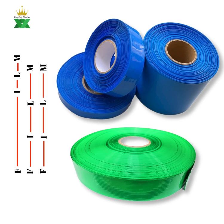 China Wholesale Insulation PVC heat shrink sleeve Lay-flat Width PVC Heat Shrink Wrap Tubing film