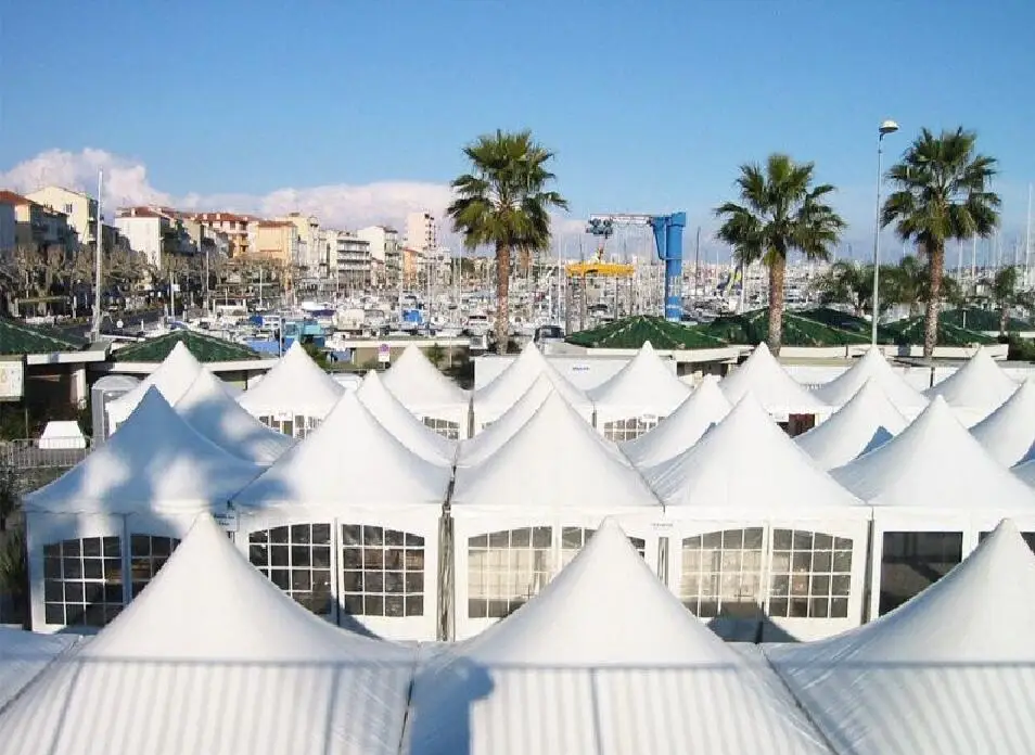 Large aluminum tenda 6x6 white wedding marquee camping gazebo tent