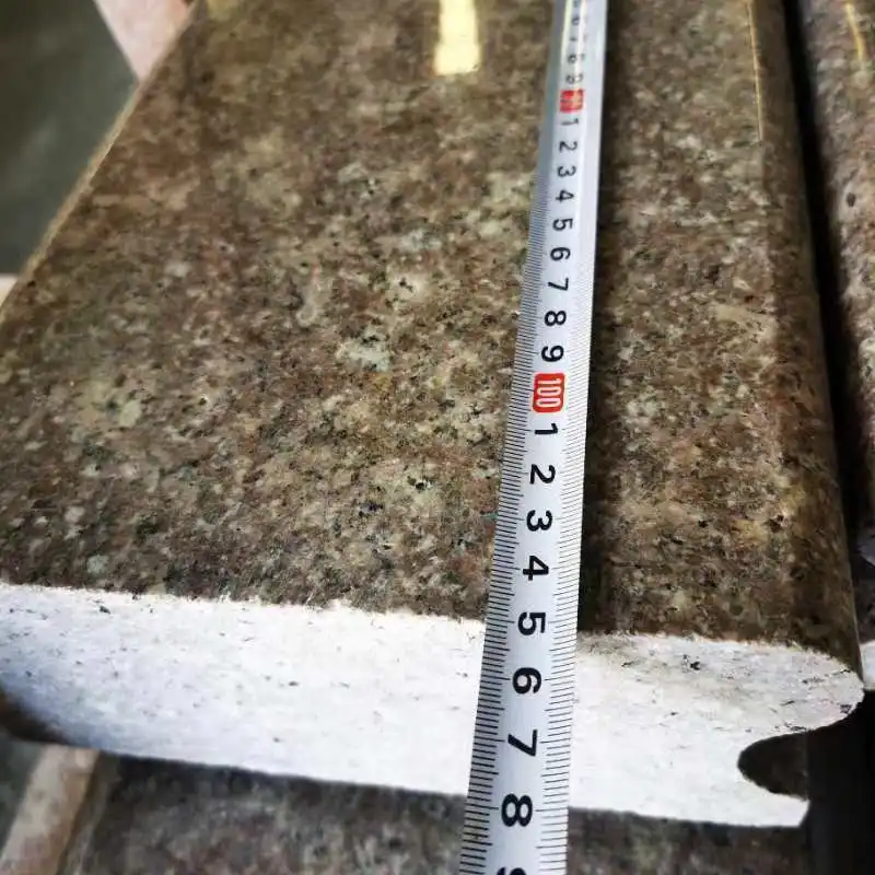 Brown Granite Stone Outdoor Handrail Balcony Stair Baluster Railing Design