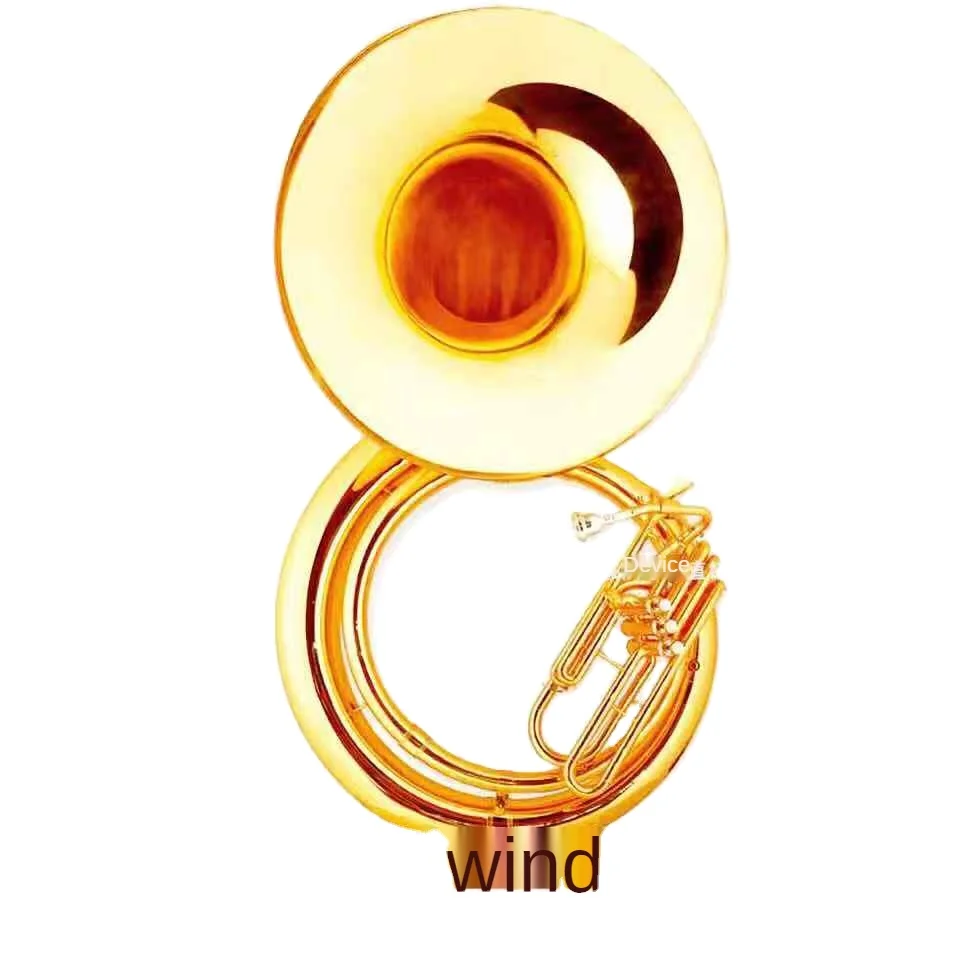 Golden Musical Instrument Sun JYSP M370 B flat Western large brass musical instrument Sousaphone Professional  Mondel