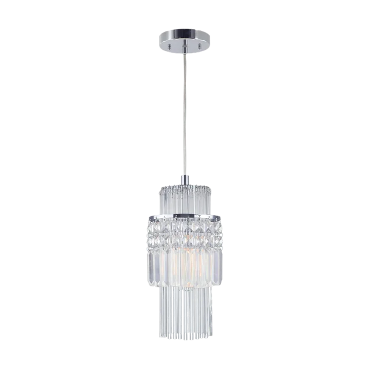 Chrome chandelier crystal lights luxury home decoration lamp bedroom crystal pendant light E26 E27