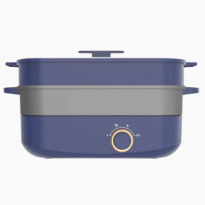 Factory Price Multi-functional 220V BBQ Rectangular Grill Pot Electric Hot Pot Cooker