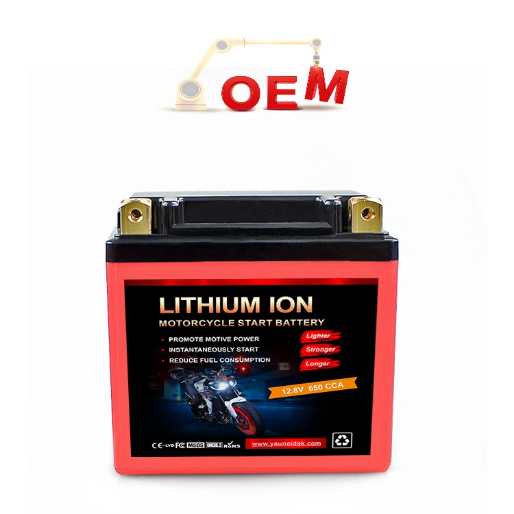 BATTERY Manufacturer Motorcycle Spare Parts For LFP5L-BS Motorcycle Battery Maintenance Free