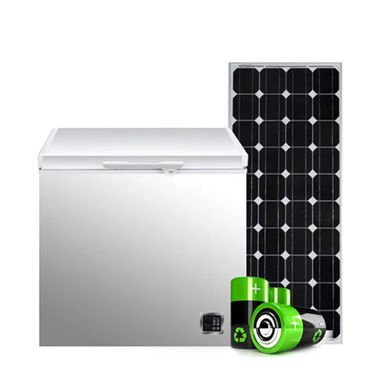 Langle  Solar DC Refrigerator Electric Quick Deep Chest Freezer energy saving dc 12v 24v compressor solar powered solar  freezer