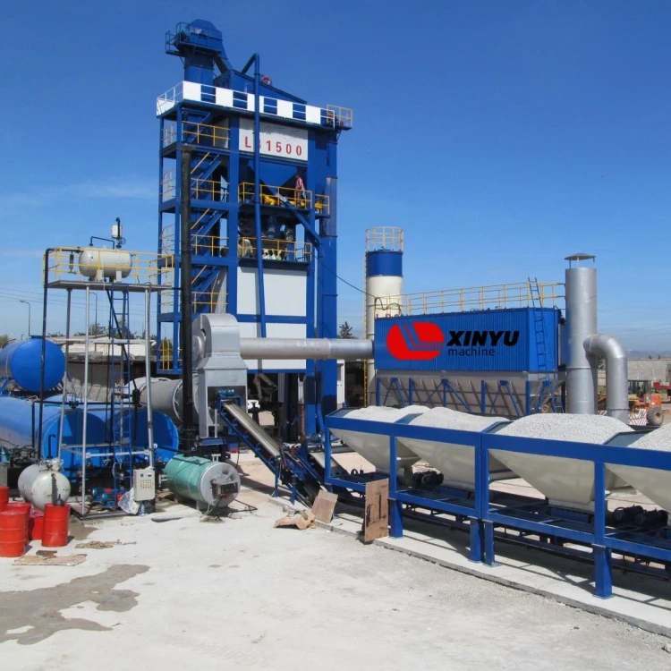 Стационарный LB холодный небольшой битум 60 Tph дорожный асфальтобетонный резиновый смесительный завод LB1200
