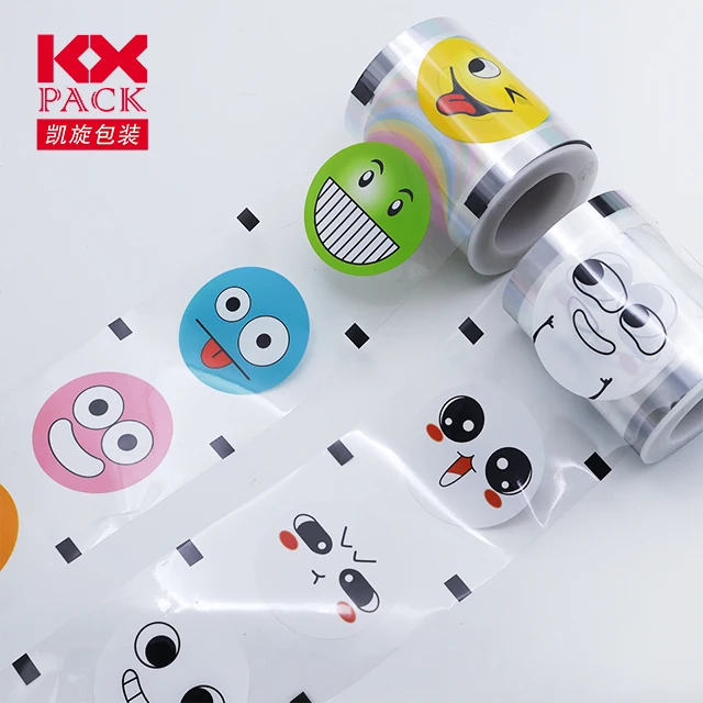 Custom Print PP Cup PET Cup Film Sealing Cups Sealer Film Bubble Tea Sealing Film For Milk Tea Juice