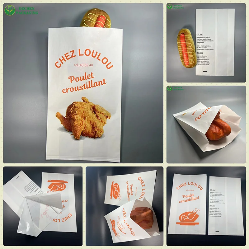 Bags For Chickens Roasts Foil Laminate Paper Pouch Popcorn Chicken Packaging