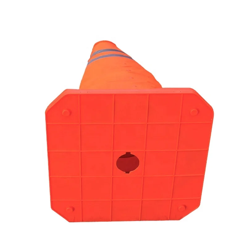 Manufacture Top Sale 40 cm Road Cone Flexible Collapsible Safety Used Traffic Cone