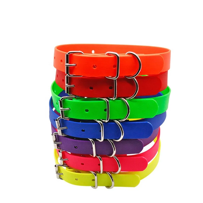 NiBao High Quality Designer Adjustable Personalized Plastic Vinyl PVC Large Dog Neck Collar Waterproof
