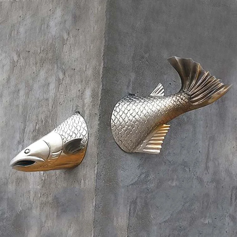 outdoor square decoration large fiberglass fish sculpture artificial resin fish statues tunas sculpture