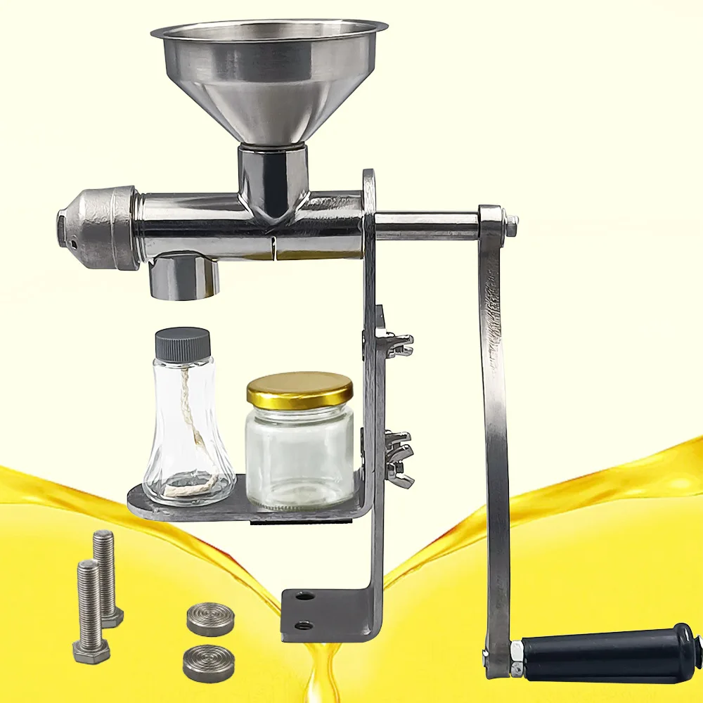 HIGH QUALITY Oil Extraction Press Machine Castor Oil Cold Pressing Machine Hemp Seed Oil Press Machine Manual