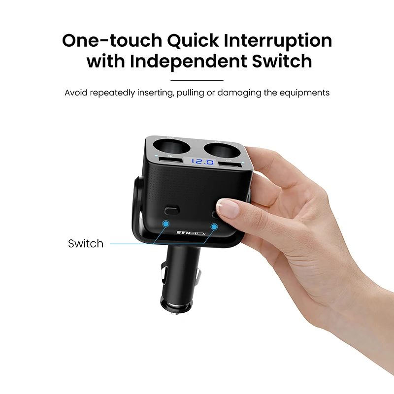 12/24v Car Cigarette Lighter Adapter Socket Splitter Plug Dual Usb Fast Charger Converter 5v/2.4a LED Indicator Universal 12-24v