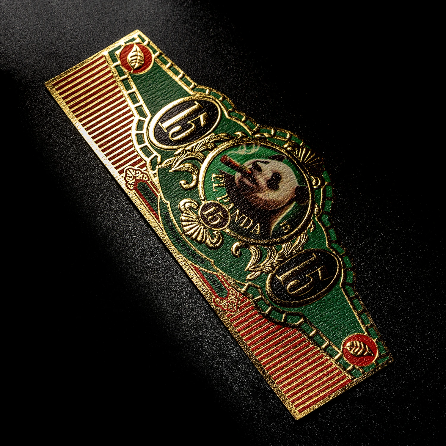 High Quality Custom Cigar Packaging Gold Foil Embossed Art Paper Cigar Ring Wrap Cigar Bands Label