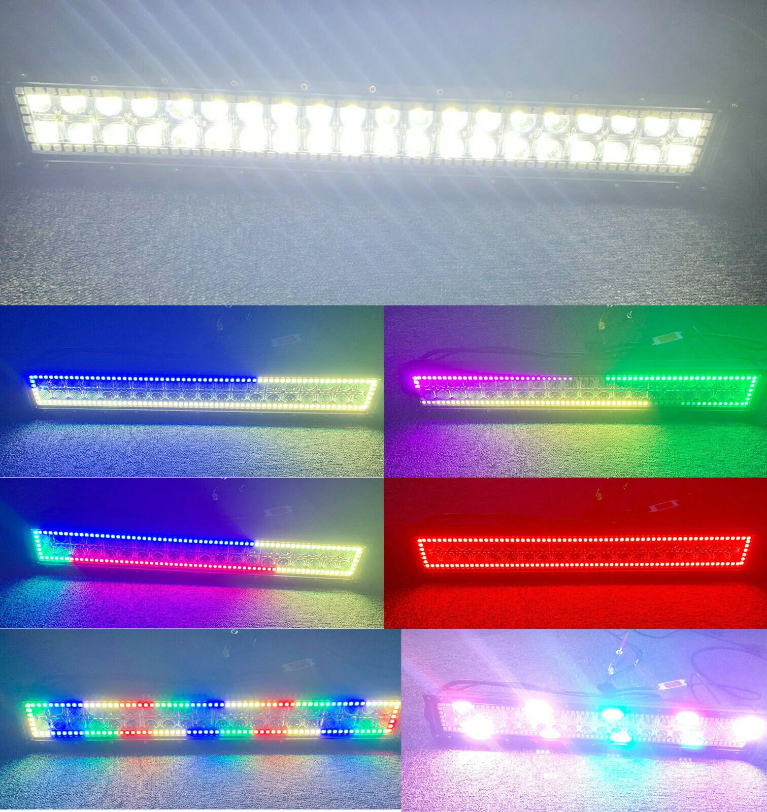 Wholesale 15 to 50inch 12v Rgb Chasing Light Bar Led Bar Light 4x4