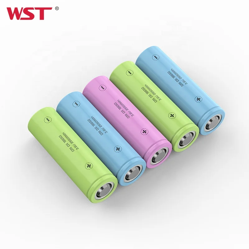 WST New 18650 3.7V 2600mah 3C Lithium Battery Real Capacity Cylindrical Cell Lithium Ion Battery 18650 Battery Cells