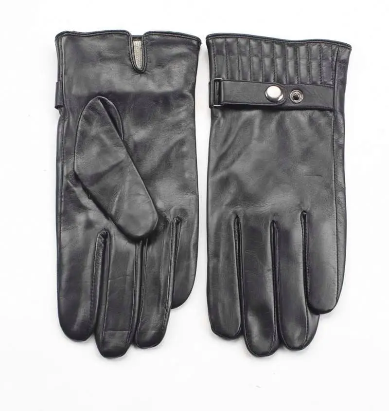 China manufacturer factory price custom made natural leather gloves fur ball warm winter gloves