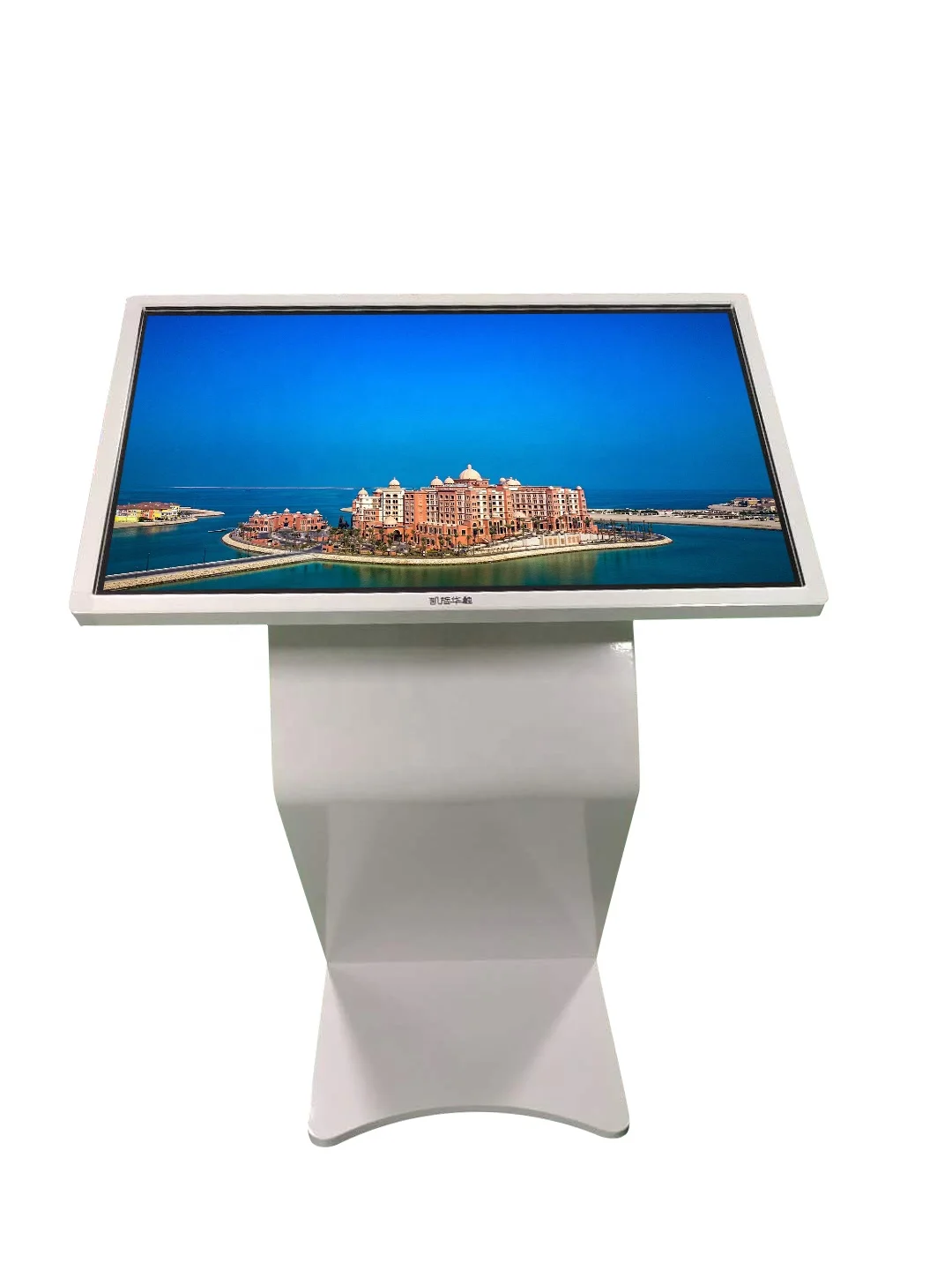 43/49/55/65 inch K shaped Touch Screen kiosk Infrared Touch Interactive LCD Advertising Player Information Centre Helpdesk kiosk