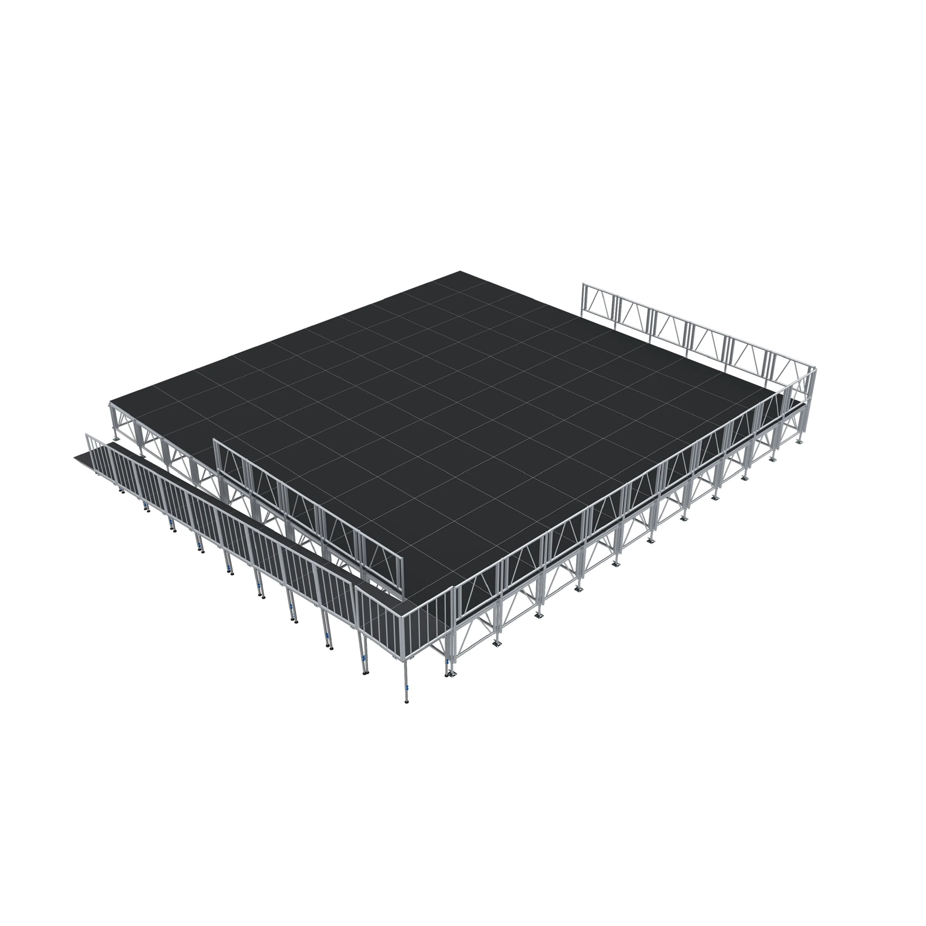 Factory Price Customized Aluminum Stage Platform Led Lighting Truss Concert Wedding Stage