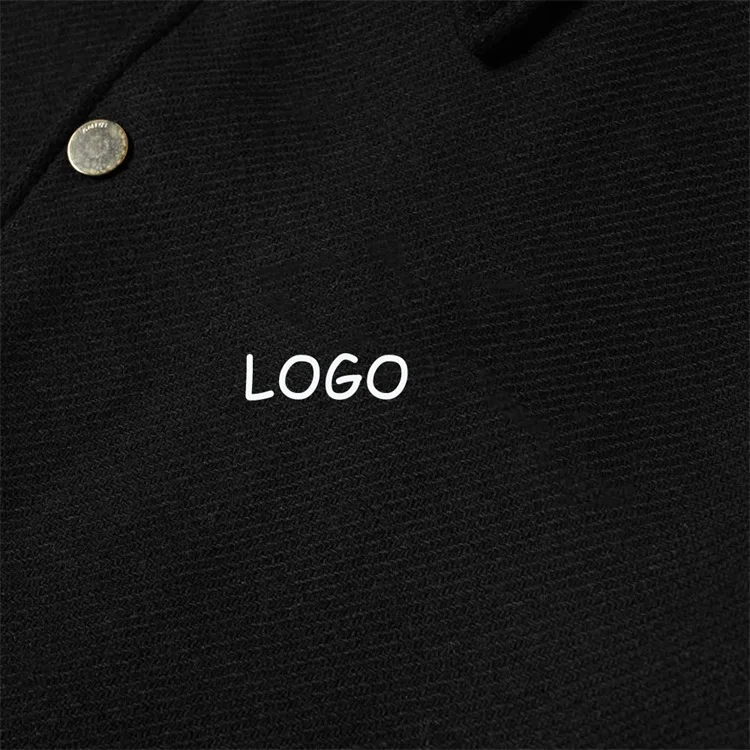 Custom 75% Wool embroidery bones logo leather pocket letterman varsity jacket for men