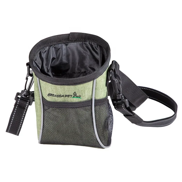 hands-free puppy training pouch adjustable waistband dog treat pouch