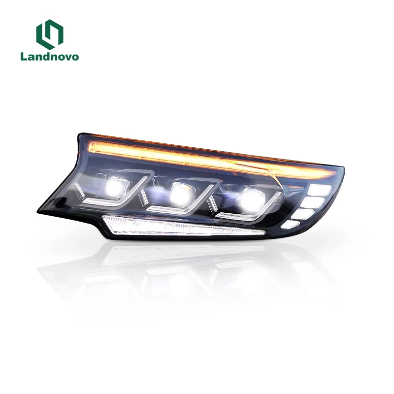 Landnovo whole sale auto parts car light for Toyota Pardo 2018-2021 assembly led head light head lamp
