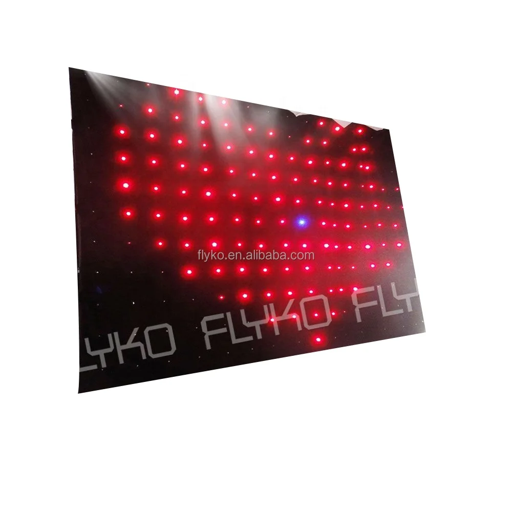 Flexible Stage Pretty LED Backdrop Cloth Led Video Star Wall Curtain for Party Decoration Effect Light