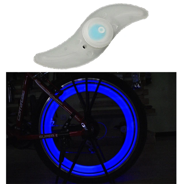 Istaride Bicycle Spoke Tire Wire Silicone Wheel LED Bright Flash Lights Bicycle Accessories Bike Night  Lights