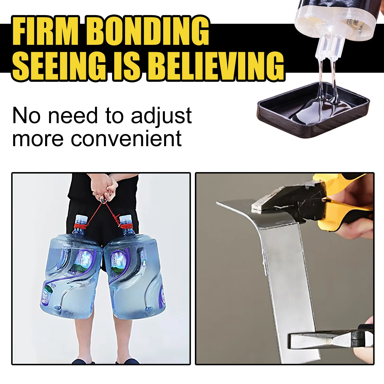 Jue-Fish casting adhesive Epoxy resin AB adhesive waterproof and high temperature resistant multi-functional metal crack repair