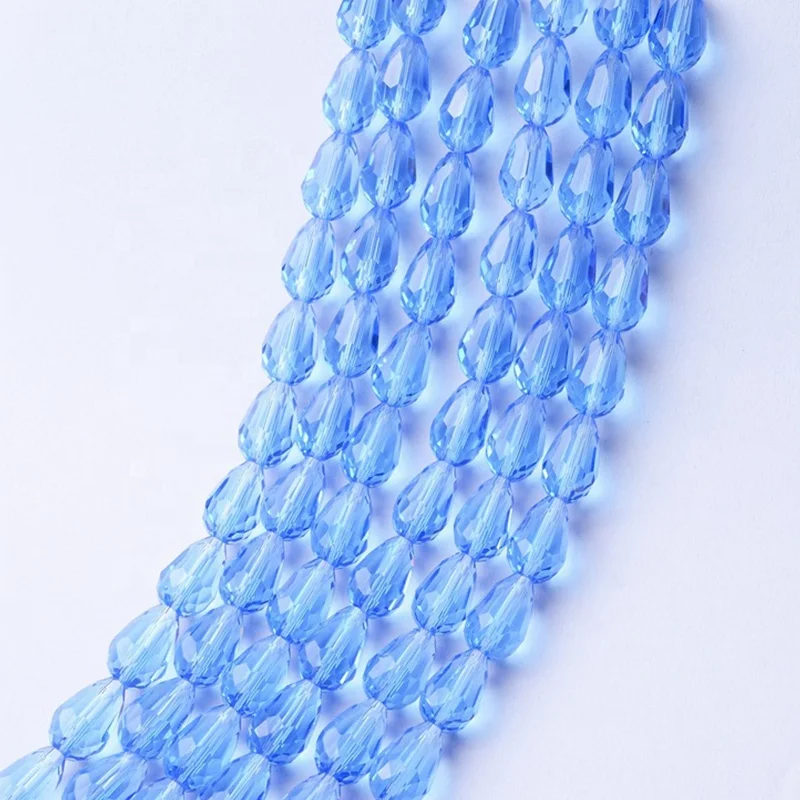 Wholesale 3mm 4mm 6mm 8mm  Glass Waterdrop Shape Bead  Crystal Loose Spacer Beads For Jewelry Making DIY