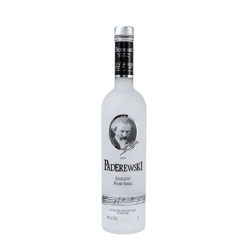 Premium Paderewski vodka 700ml + giftbox expensive appearance glass bottles packaging