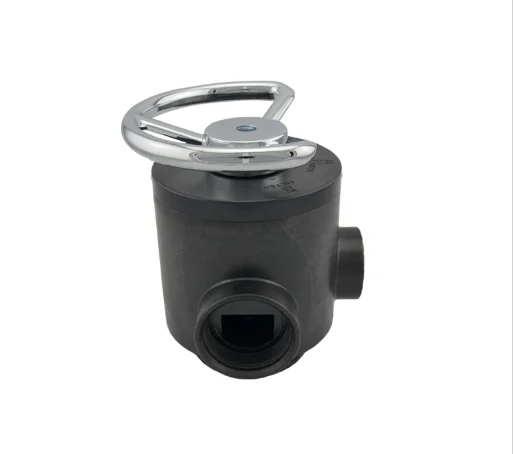 Disk Manual Water Filter Valve Runxin Ceramic N56D1 with Metal Handle 2' General Black Body