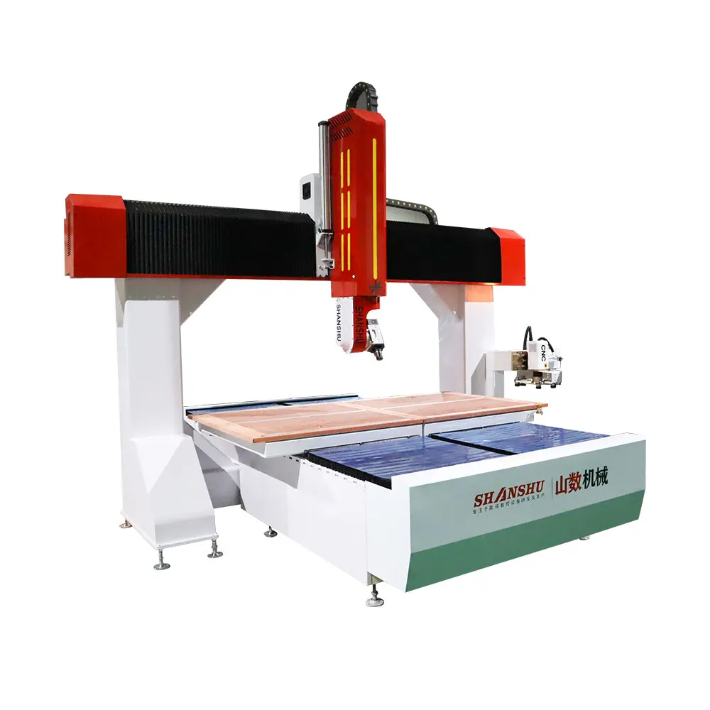 Manufacture 5 axis cnc machine with tool changer for shoe mould Large 5 axis cnc milling machine for metals