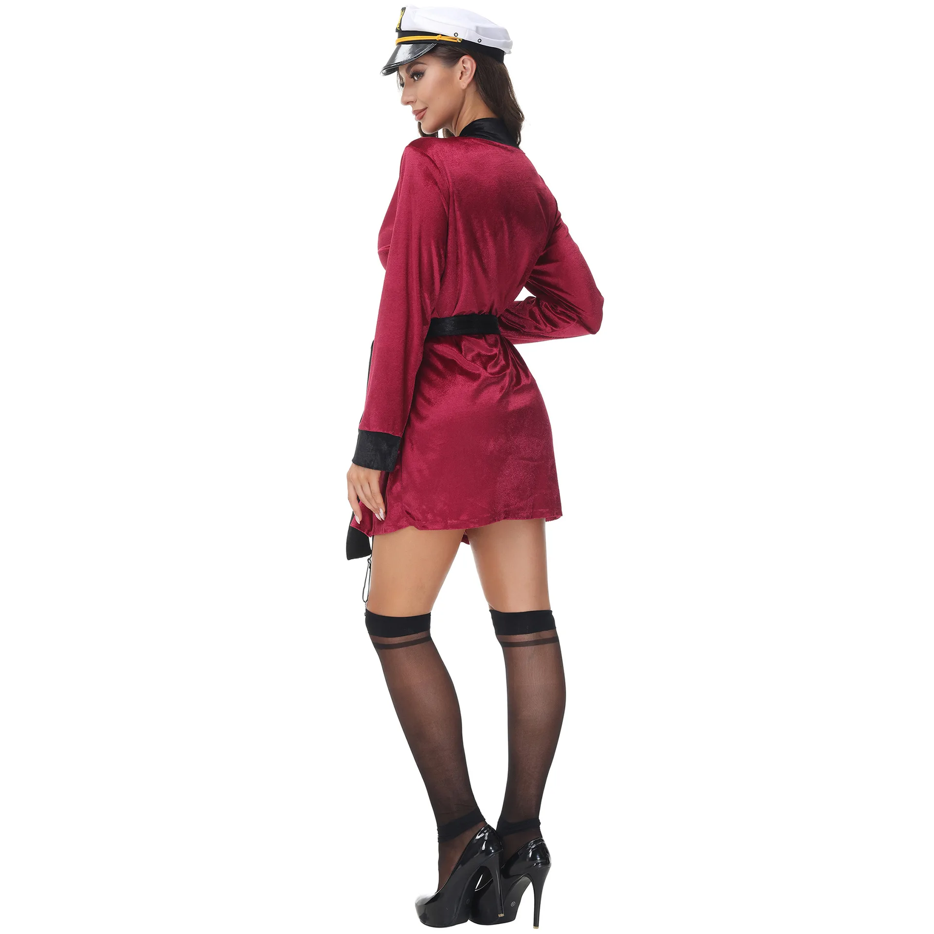 M-XL Party Navy female sailor costume Carnival role play Captain Captain performance costume Halloween costume